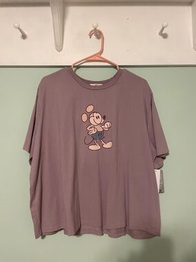 NWT- Disney Mickey Mouse Lavender Short Sleeve Tee